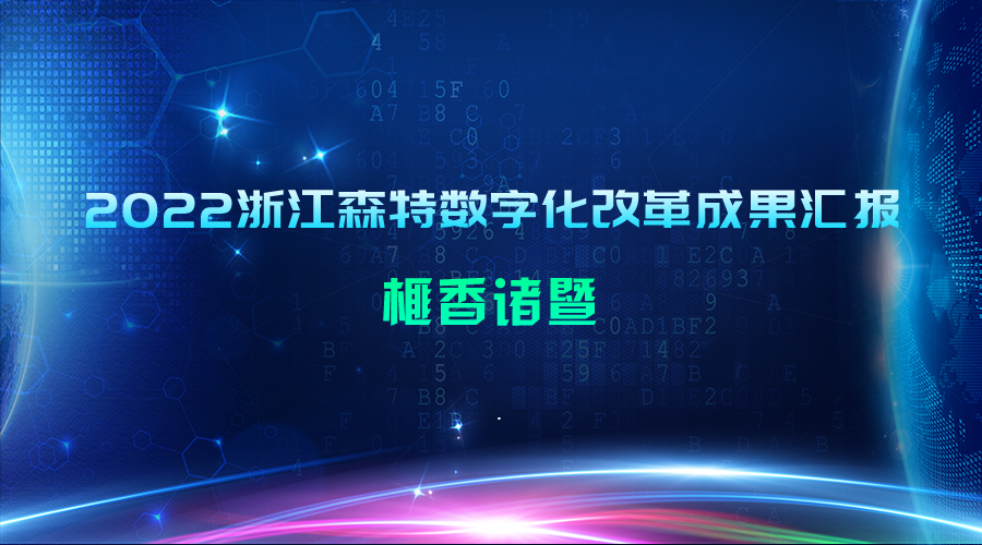 2022浙江森特數字化改革成果匯報：榧香諸暨